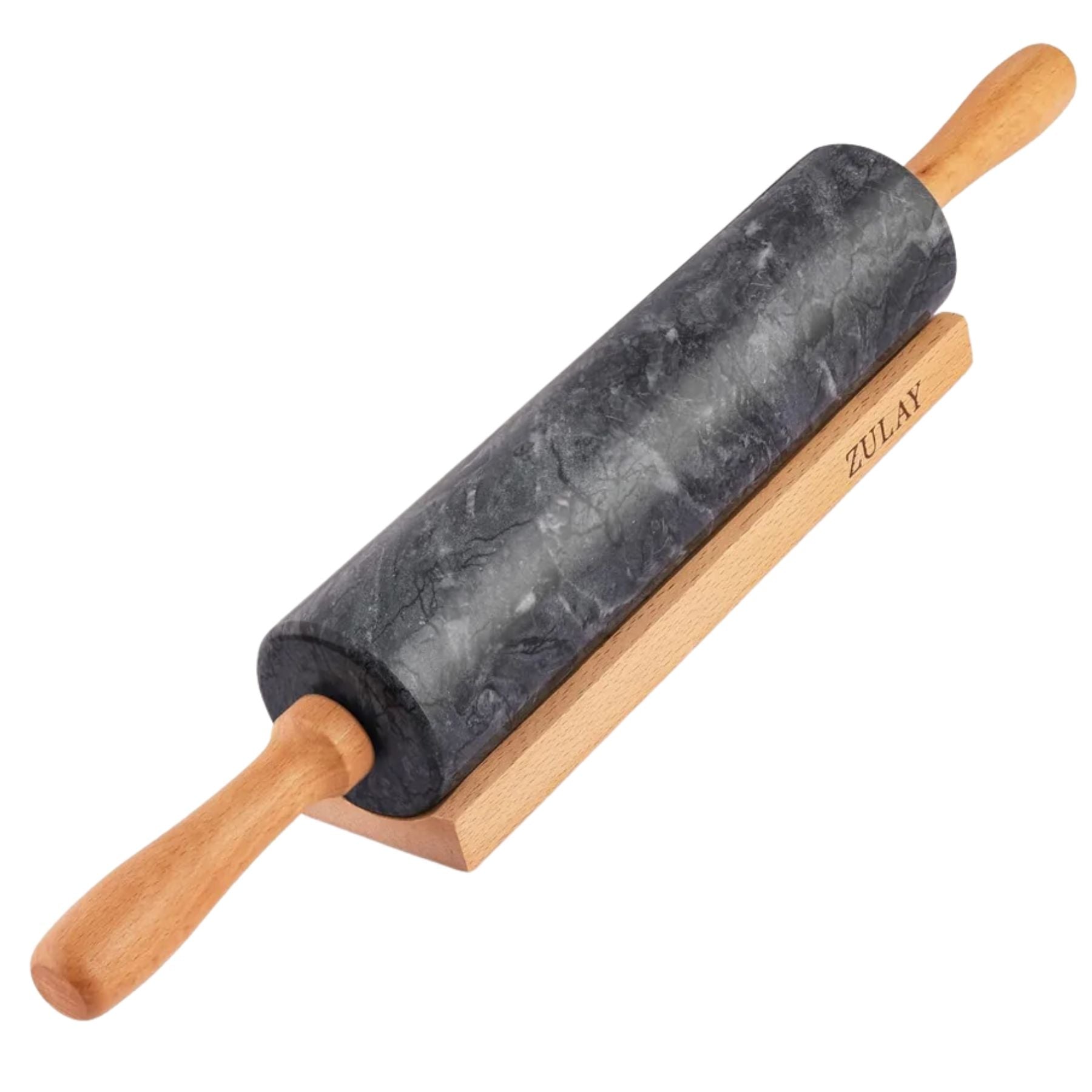 17-Inch Marble Rolling Pin With Stand by Zulay Kitchen