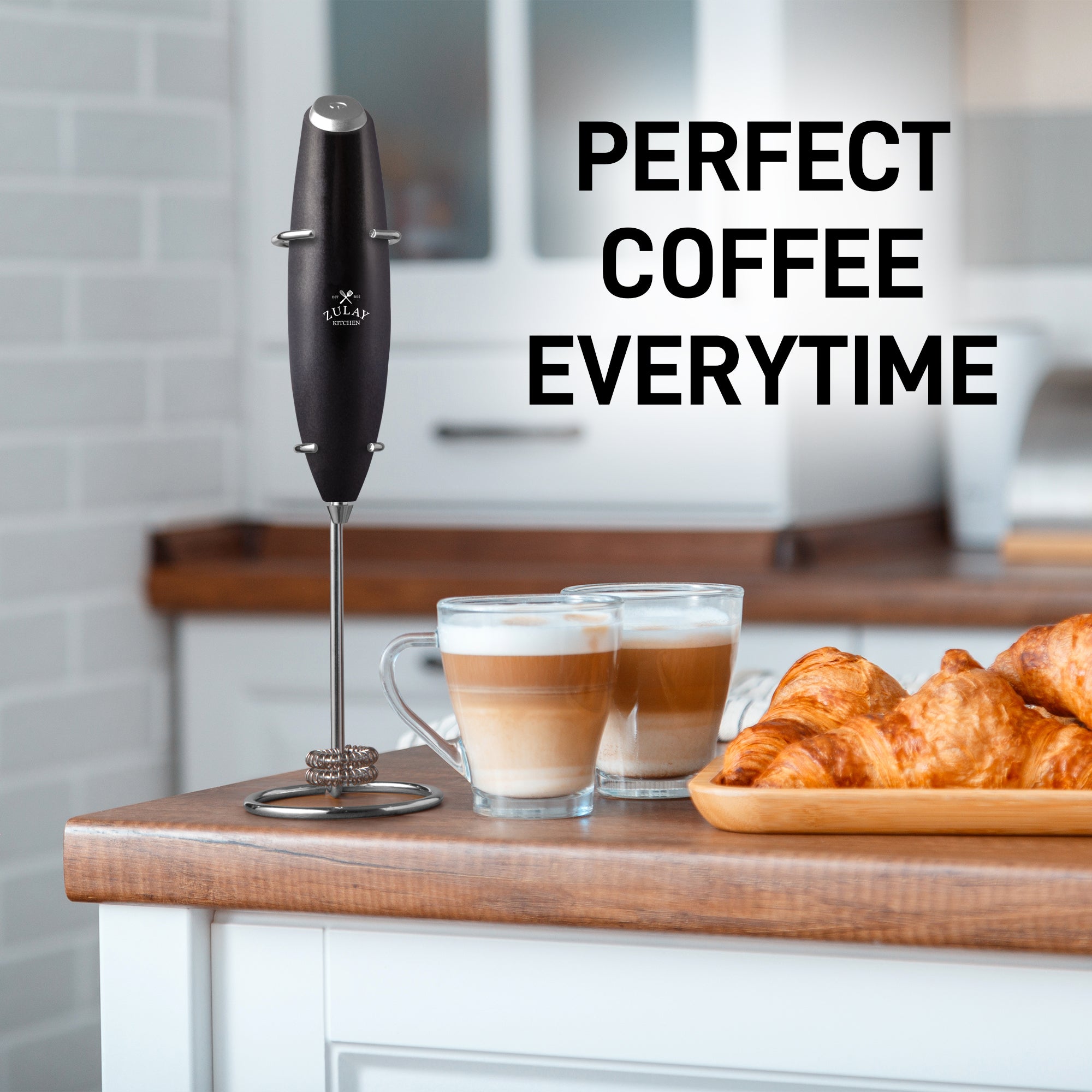 ミルク Amazon.com: Zulay Kitchen Powerful Double Whisk Milk Frother