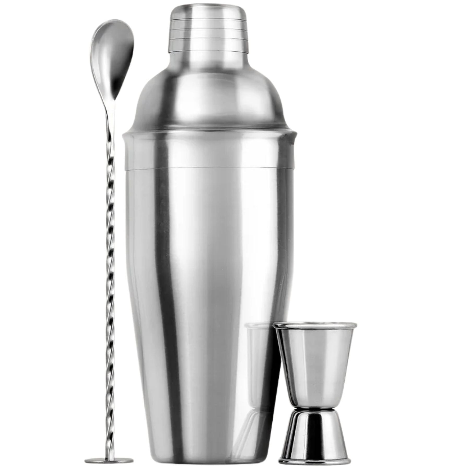 Cocktail Shaker Set Silver by Zulay Kitchen