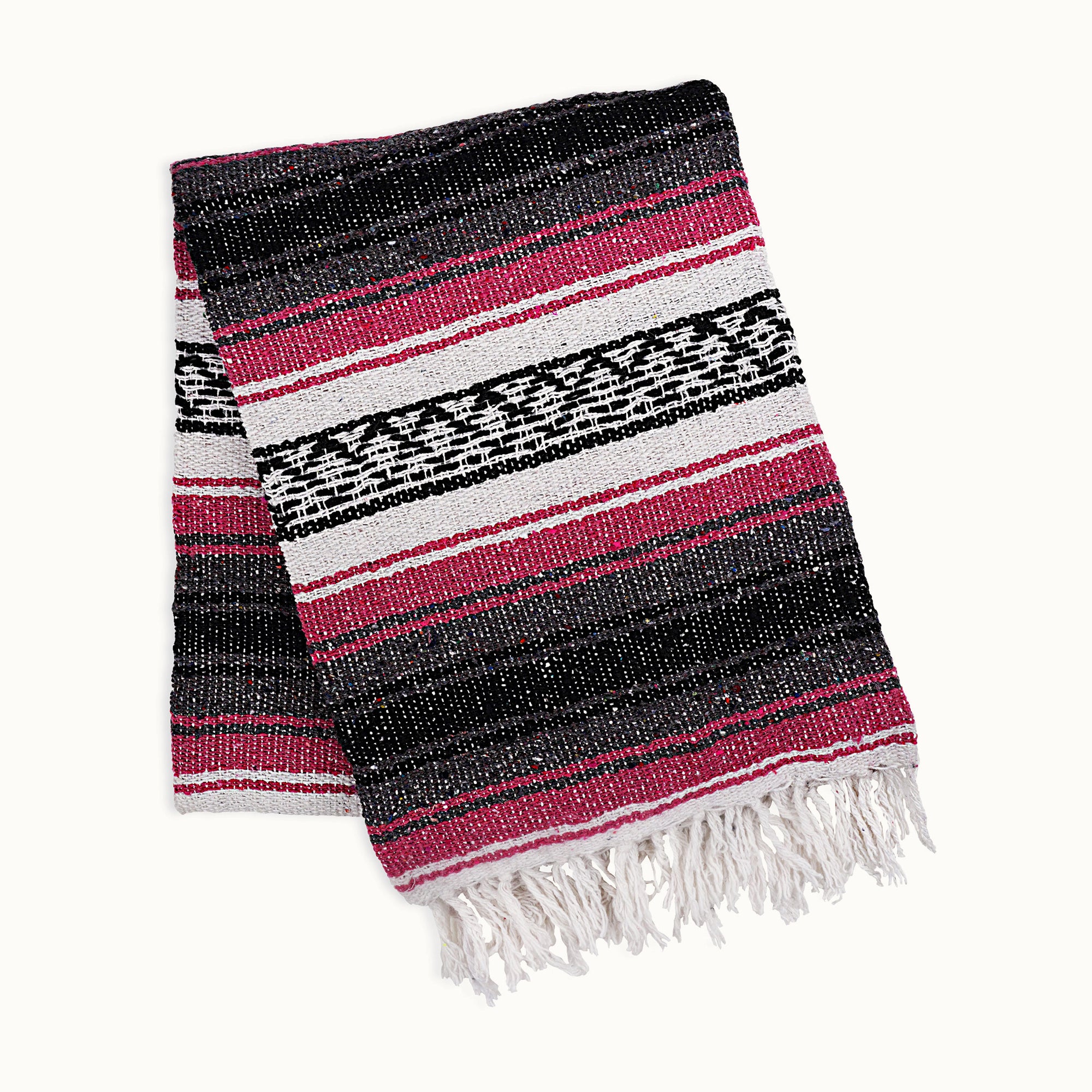 Zulay Home Authentic Mexican Blankets Hand Woven Yoga Blanket