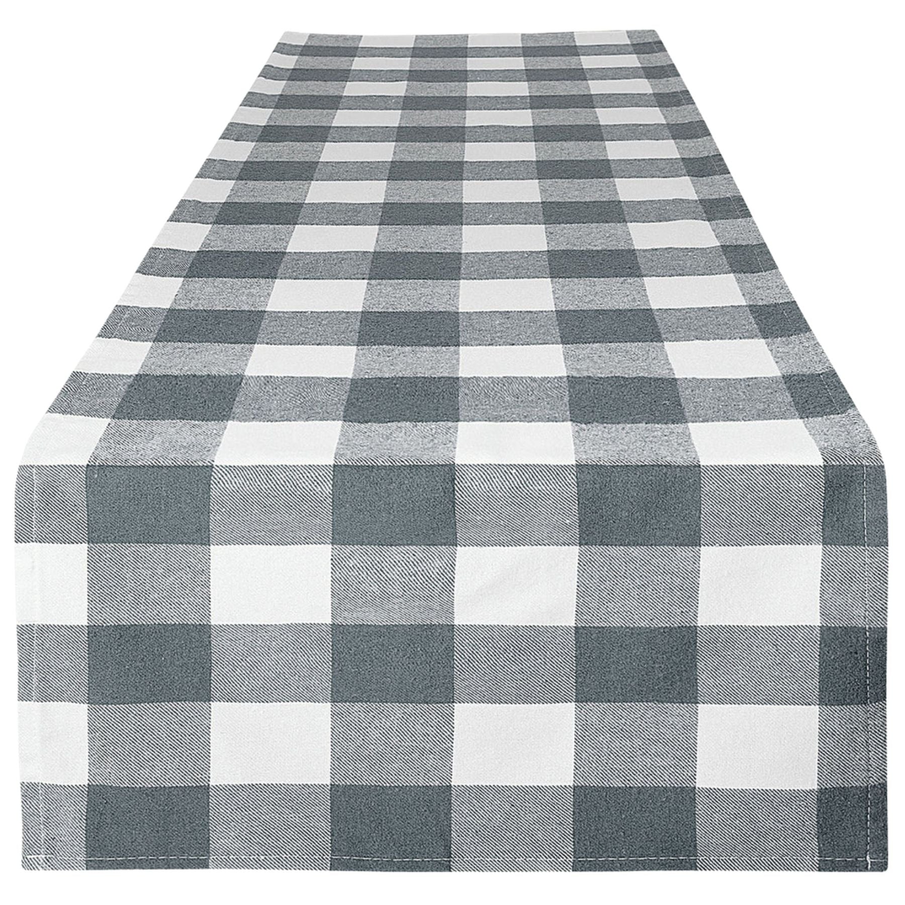 Table Runner	Gray and White tab by Zulay KItchen 