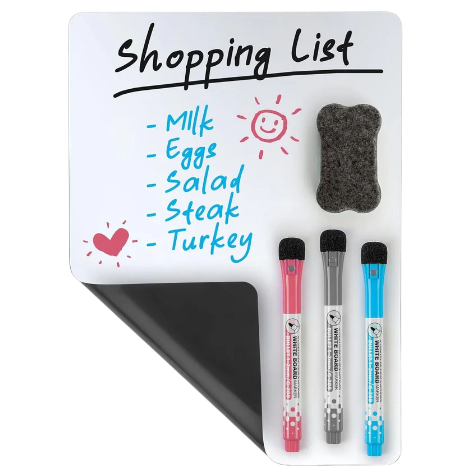 Zulay Kitchen 12x8" Magnetic Whiteboard for Fridge