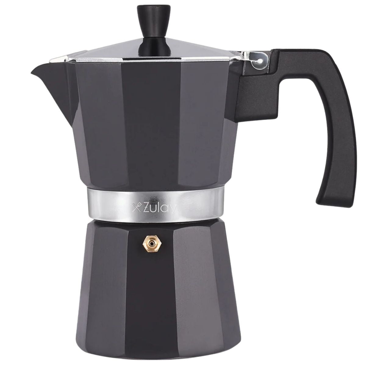 Traditional Espresso Maker-3/5.5/8 Espresso Cups-Gray by Zulay Kitchen