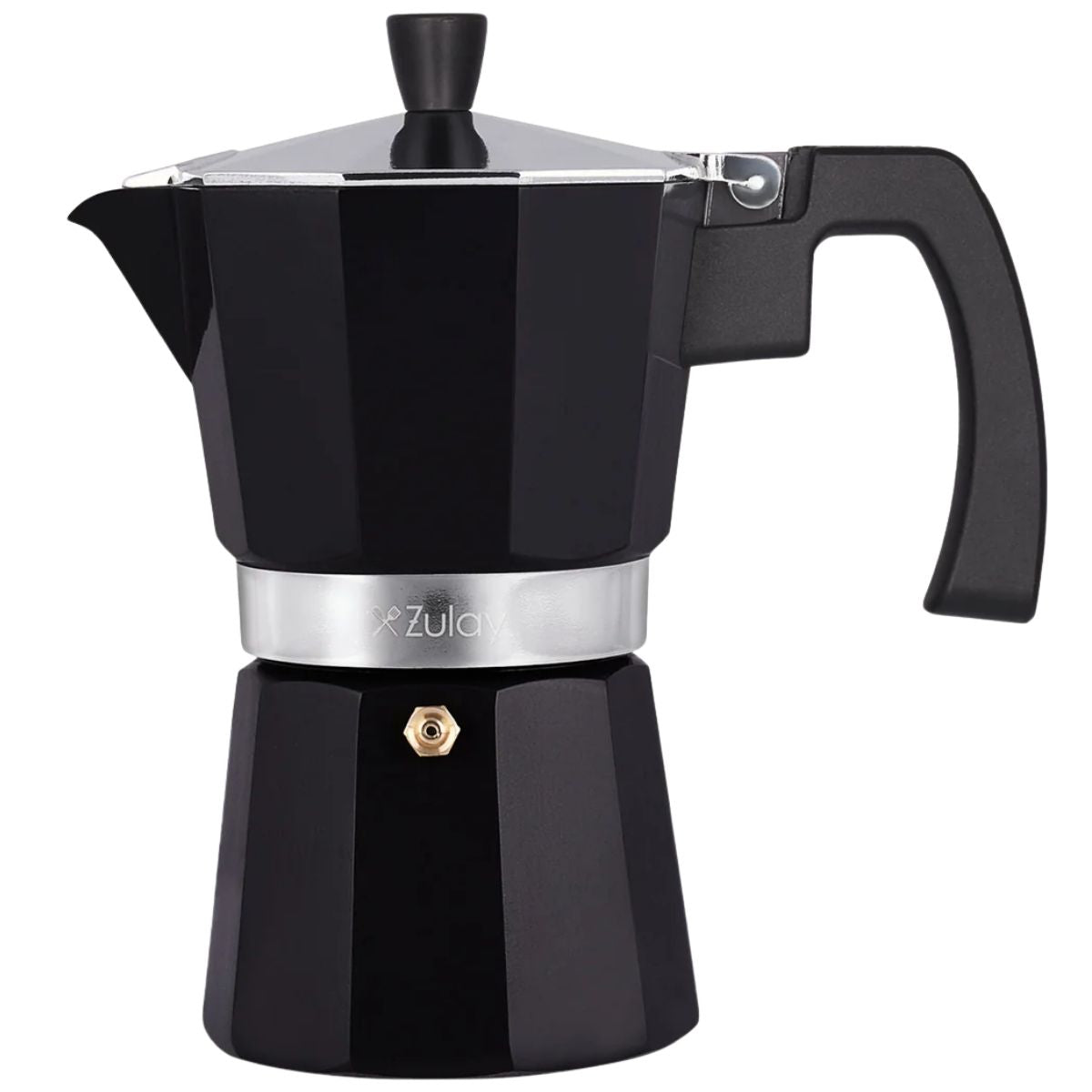 Traditional Espresso Maker-3/5.5/8 Espresso Cups-Black by Zulay Kitchen