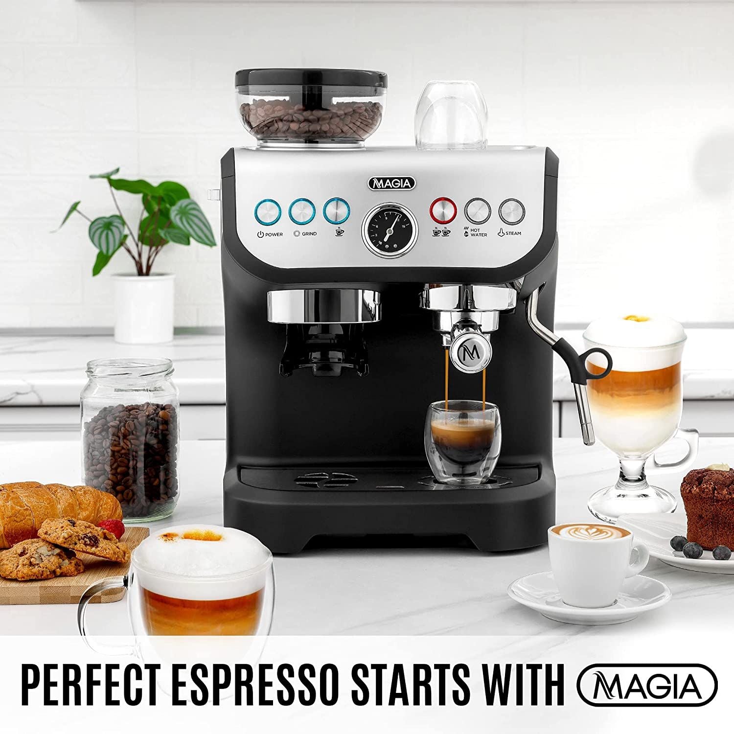 Premium Quality Zulay Magia Manual Espresso Machine by Zulay Kitchen