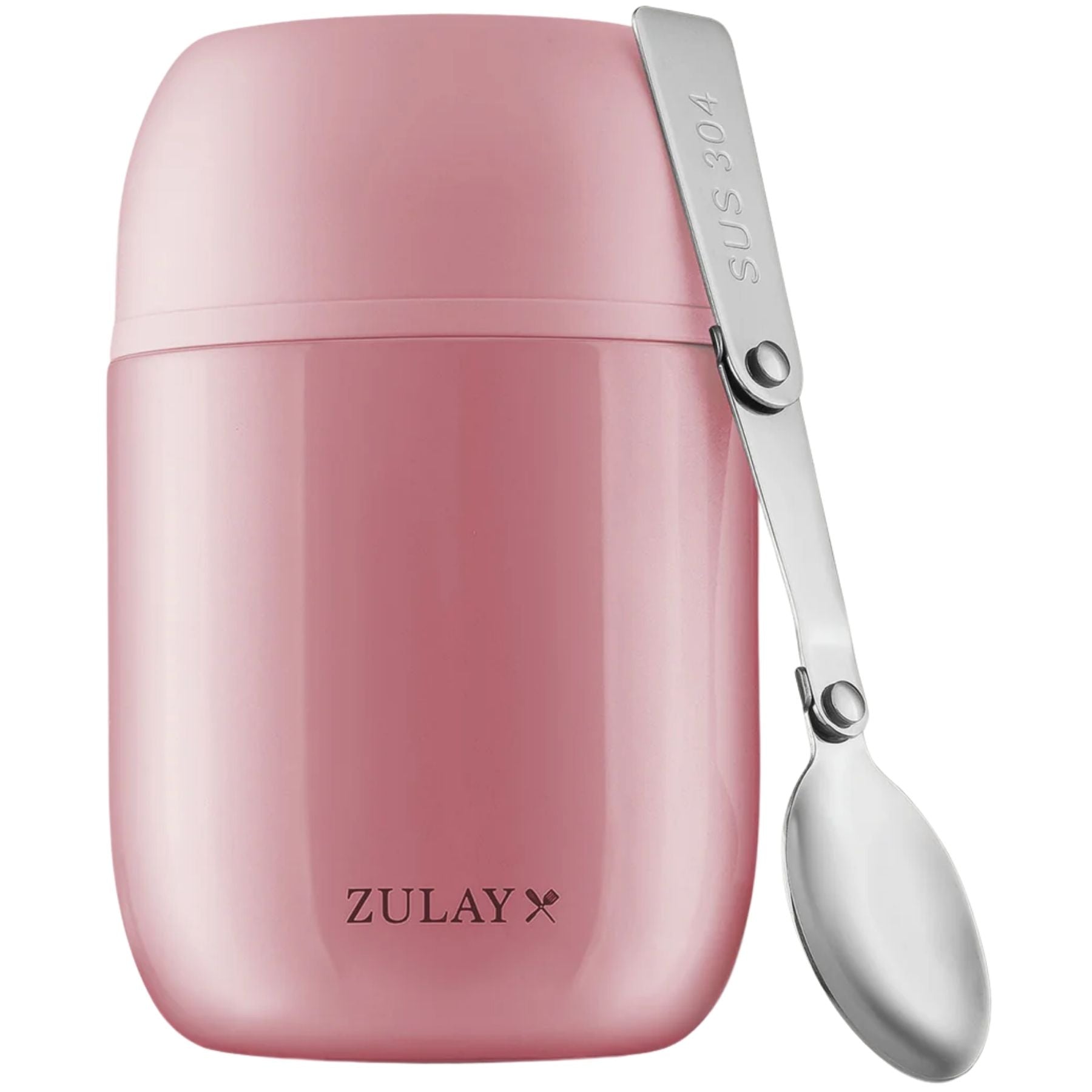 Zulay Vacuum Insulated Lunch Container- Pink vacc by Zulay Kitchen