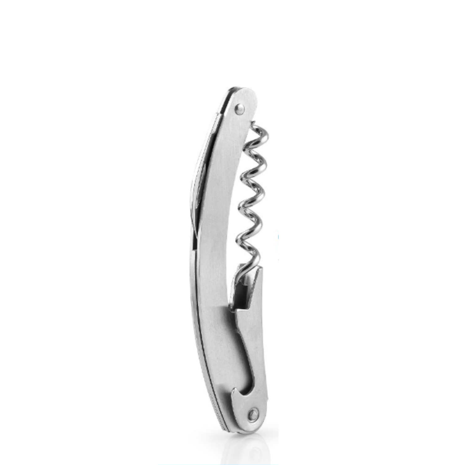 Zulay Silver corkscrew on a white background