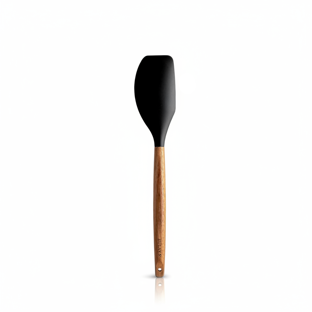 Zulay Black Spatula Replacement Silicone-Utensils-Set-5-Piece-with-Acacia-Wood-Handles-Zulay-Kitchen_1