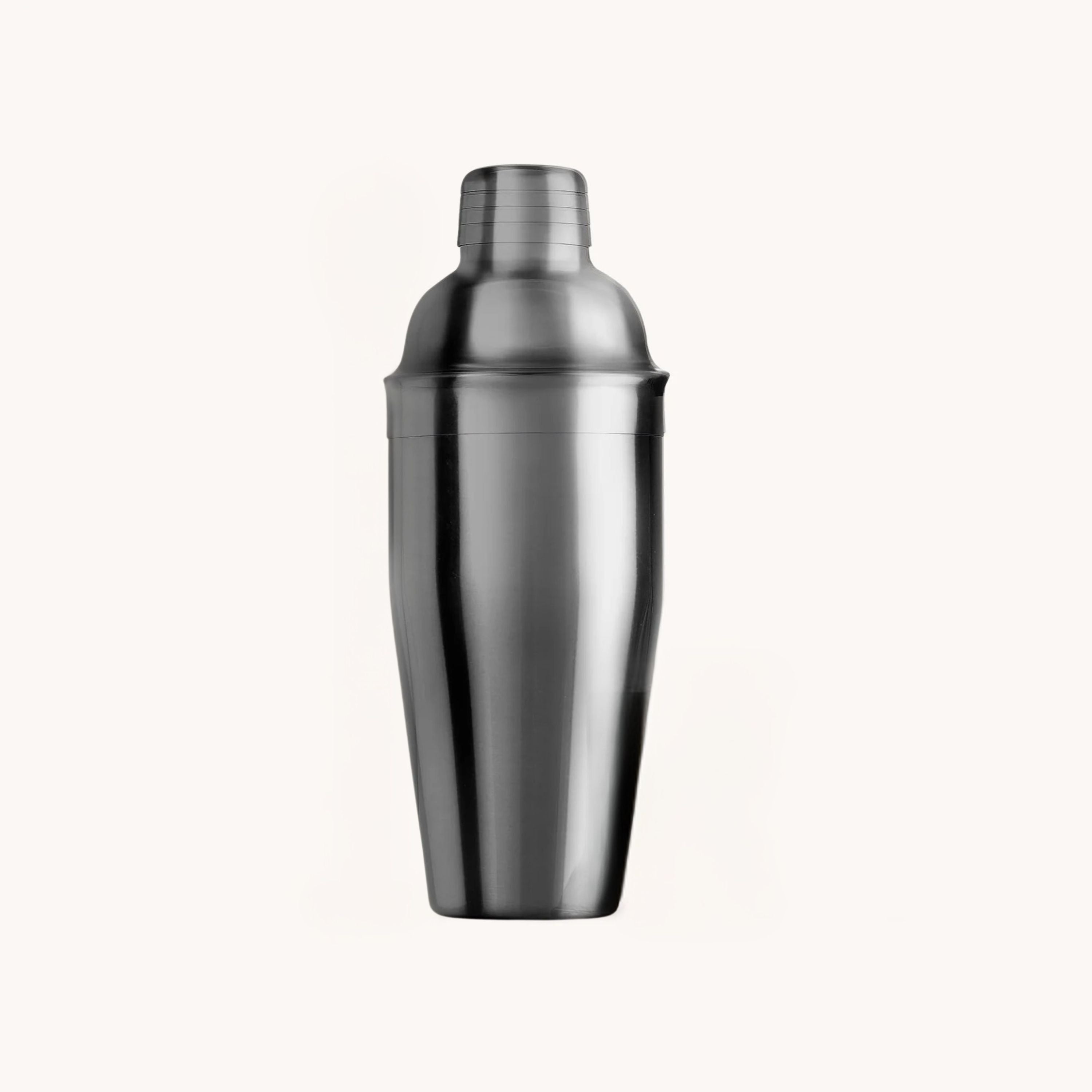Stainless steel cocktail shaker on a white background - Black by Zulay Kitchen