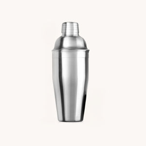 Stainless steel cocktail shaker on a white background - Silver by Zulay Kitchen