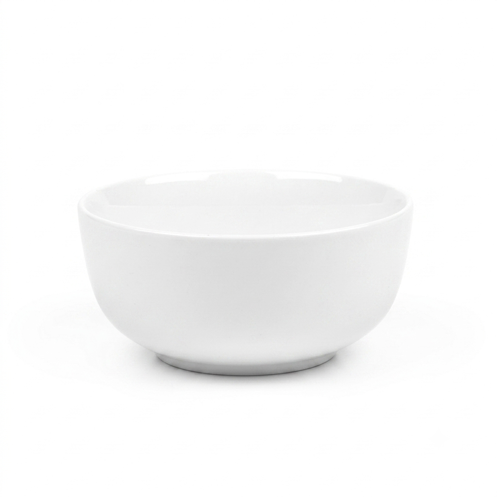 Zulay Icon Porcelain Dinnerware Set - Classic Low Rim - Cereal Bowl (White) - Replacement Part