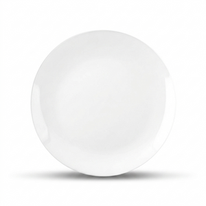 Zulay Icon Porcelain Dinnerware Set - Classic Low Rim - Dinner Plate (White) - Replacement Part