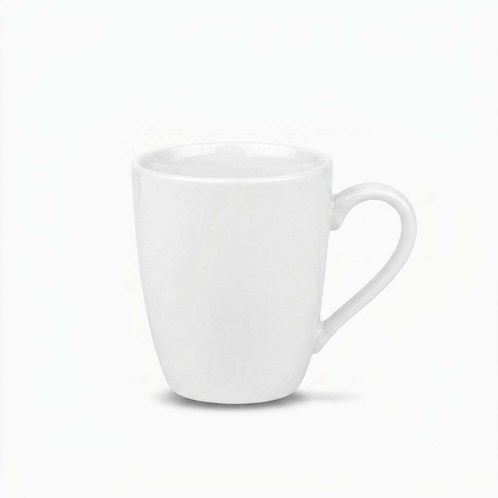 Zulay Icon Porcelain Dinnerware Set - Classic Low Rim - Mug (White) - Replacement Part
