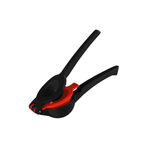 Zulay 2-in-1 Lemon Squeezer Black and Red by Zulay Kitchen