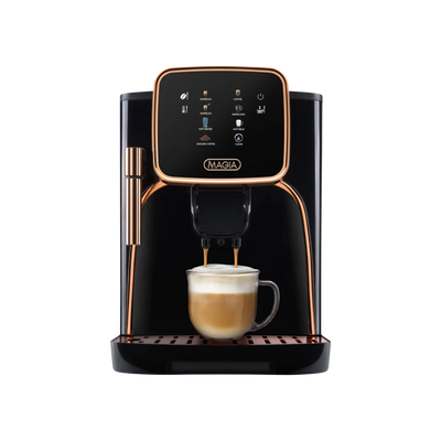Magia Clasica Automatic Espresso Machine - Black & Copper by Zulay Kitchen