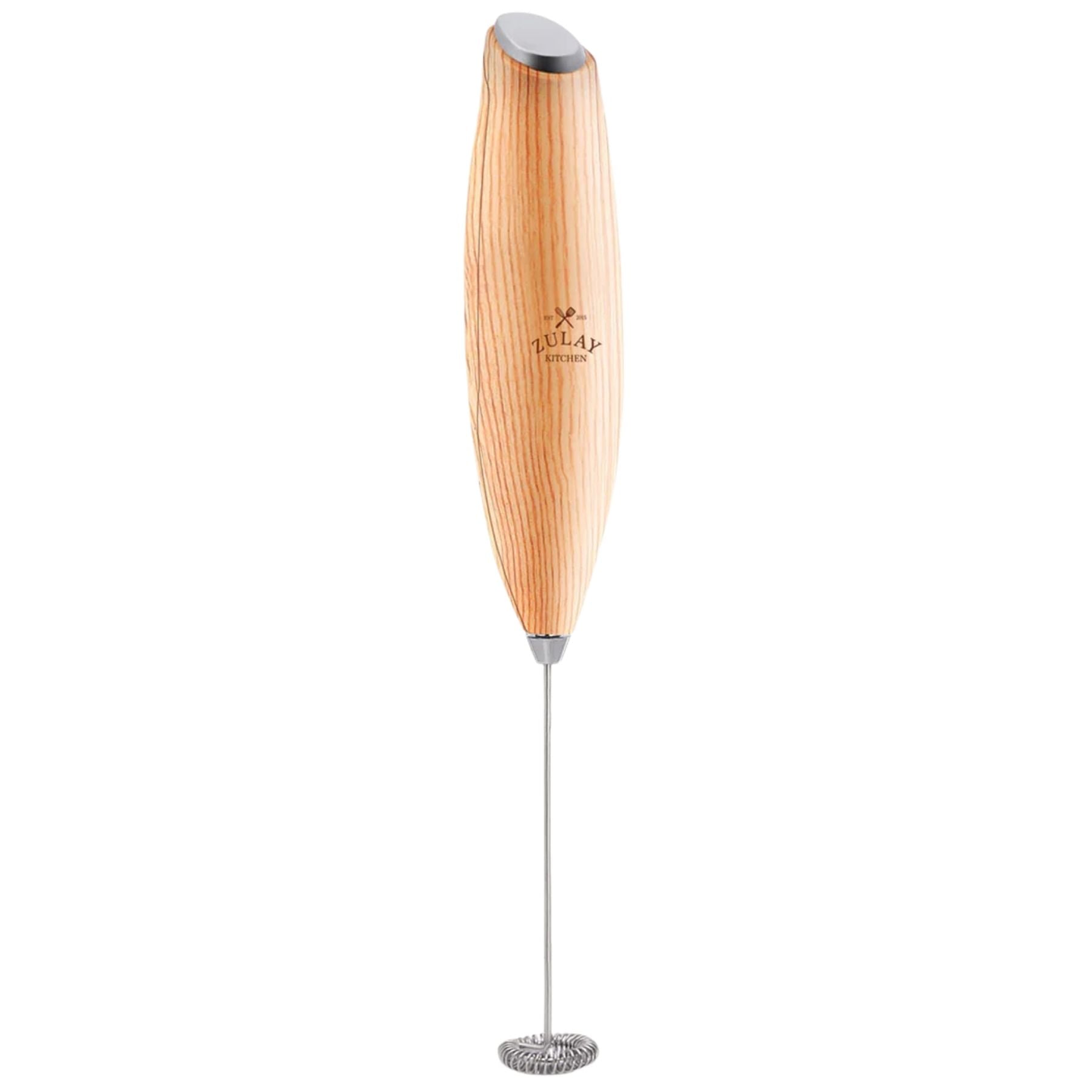 Zulay Milk Frother (Without Stand)-Maple by Zulay Kitchen