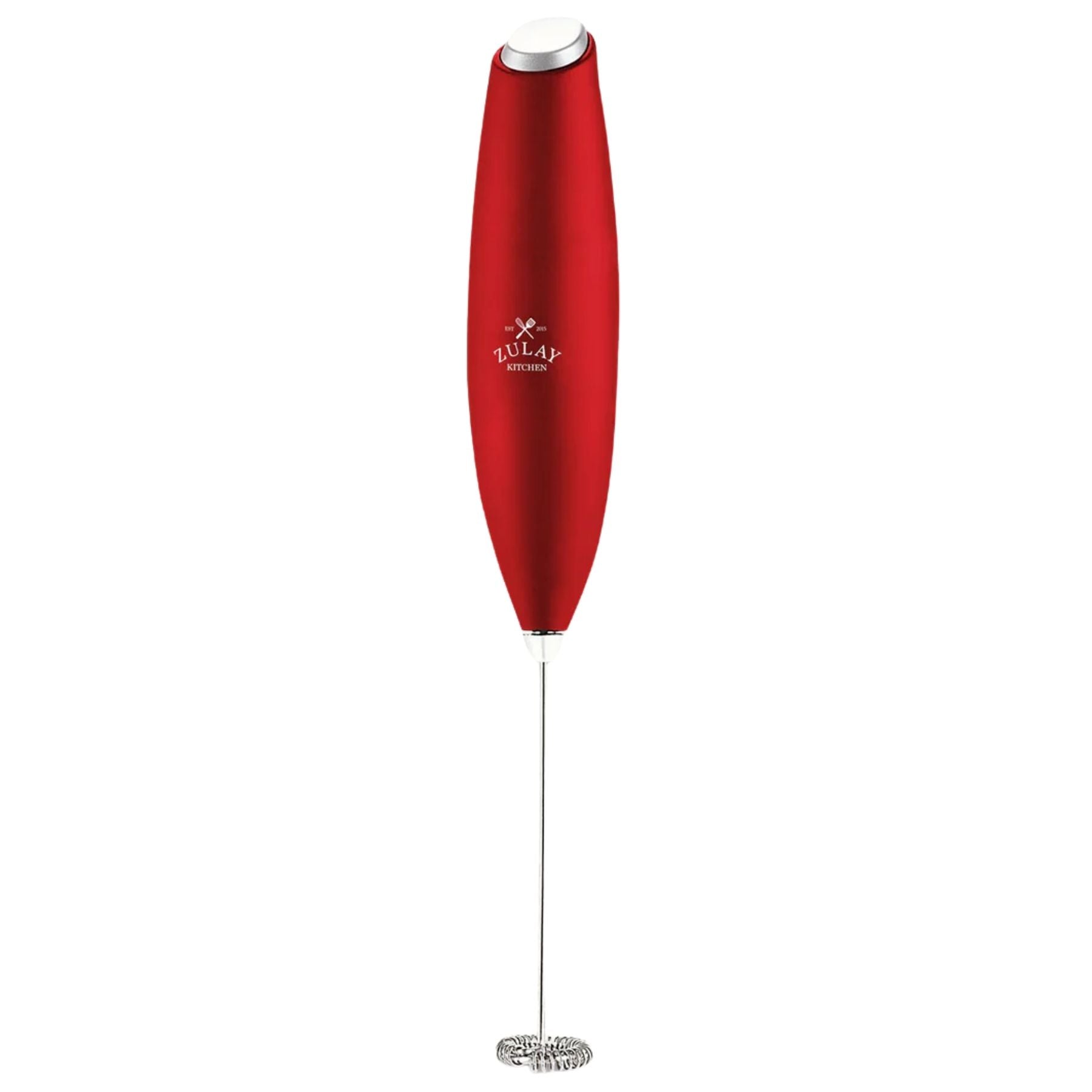 Zulay Milk Frother (Without Stand)- Red by Zulay Kitchen