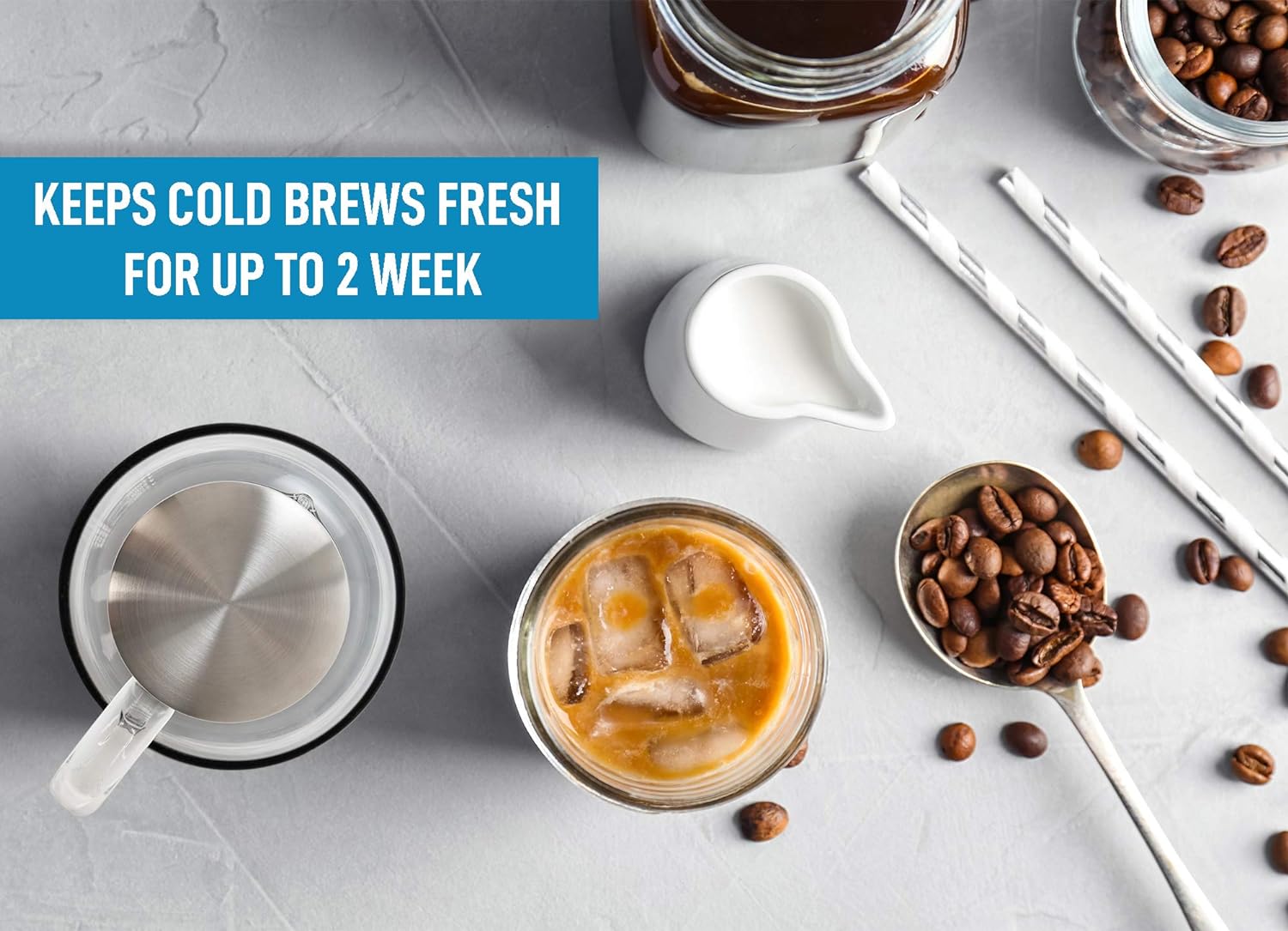 Cold Brew Coffee Maker by Zulay Kitchen Keeps Coffee Fresh