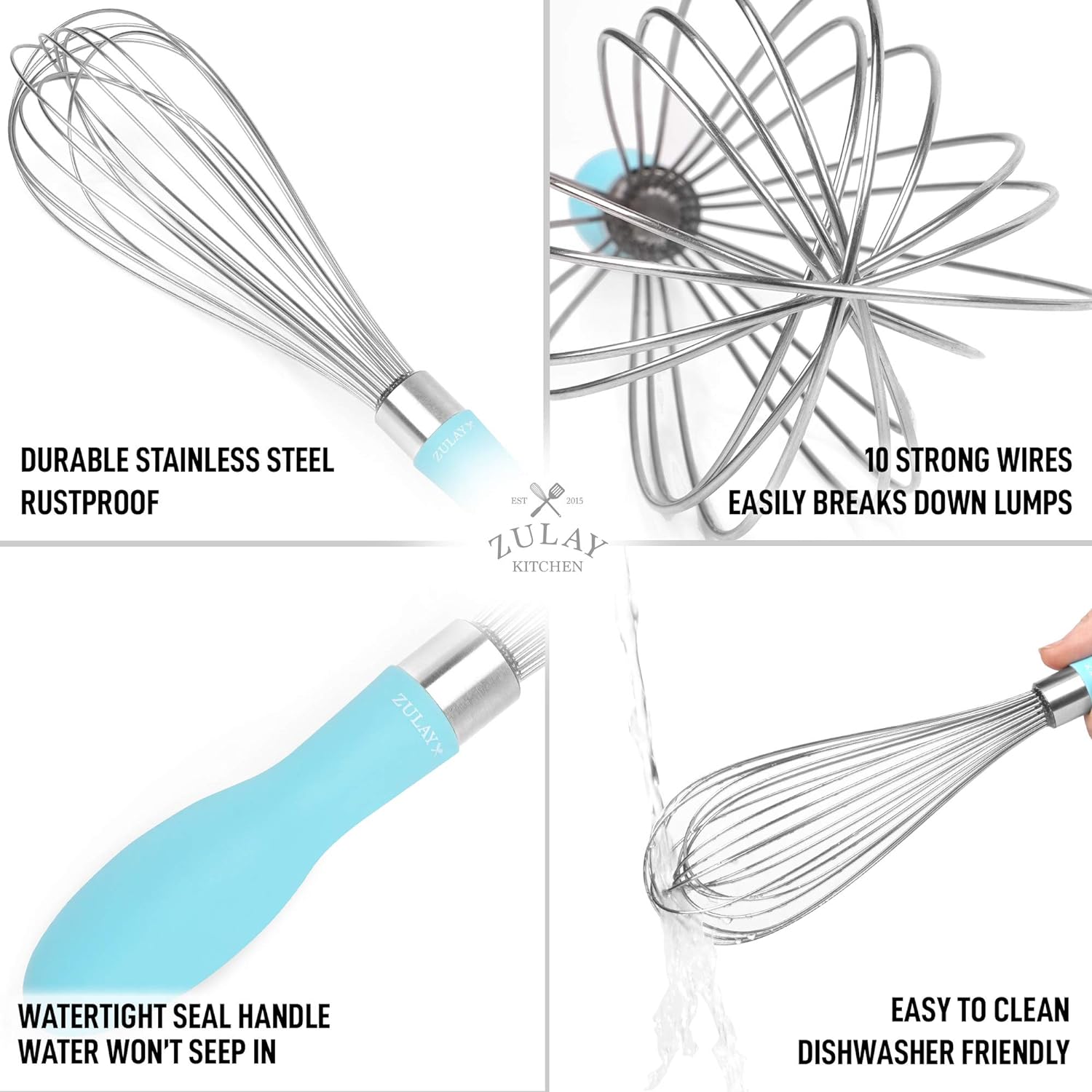 ZYLISS Small Kitchen Wire Whisk - Mini Balloon Egg Beater - Stainless  Steel, 8 in – Zyliss Kitchen