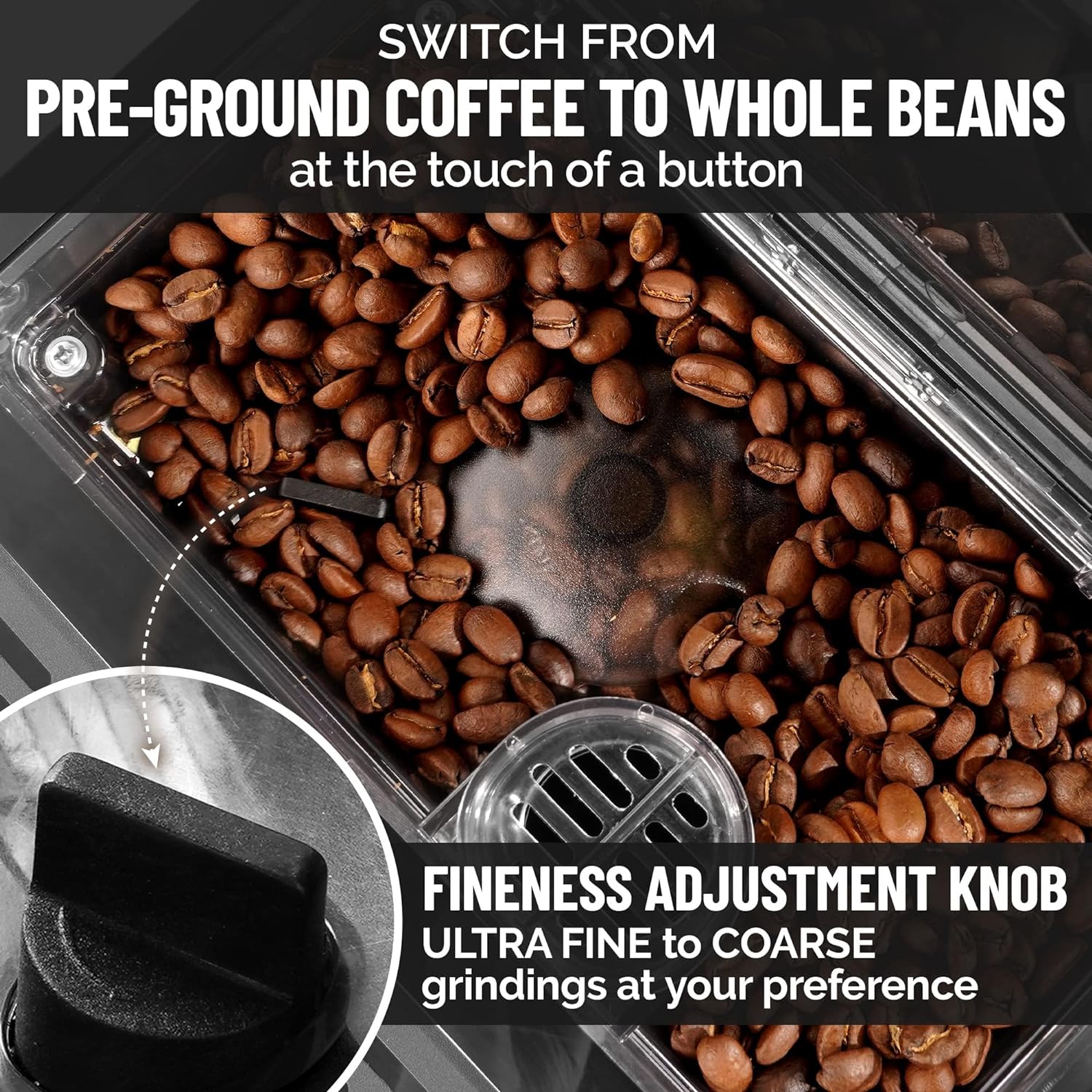 ground coffee dispenser in Coffee & Espresso Machines