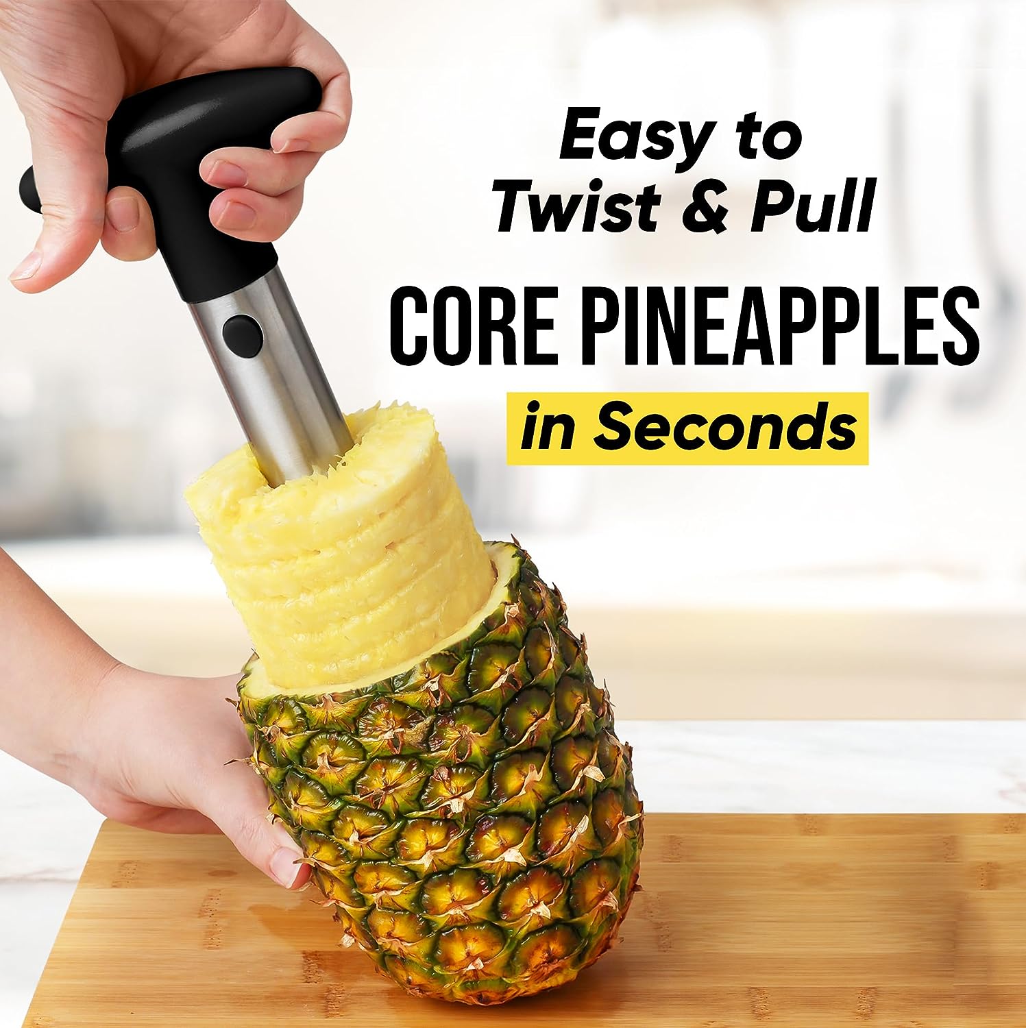 Pineapple Corer and Slicer Tool