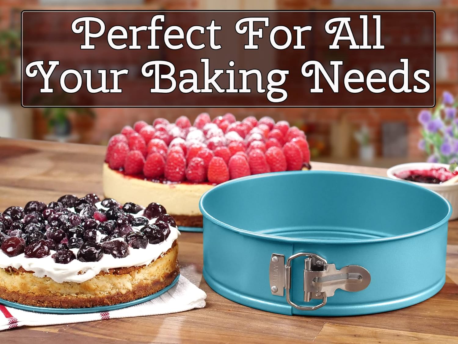Zulay Kitchen Cheesecake Pan - Springform Pan with Safe Non-Stick Coating - 9  inch Light Blue, 1 - Fry's Food Stores