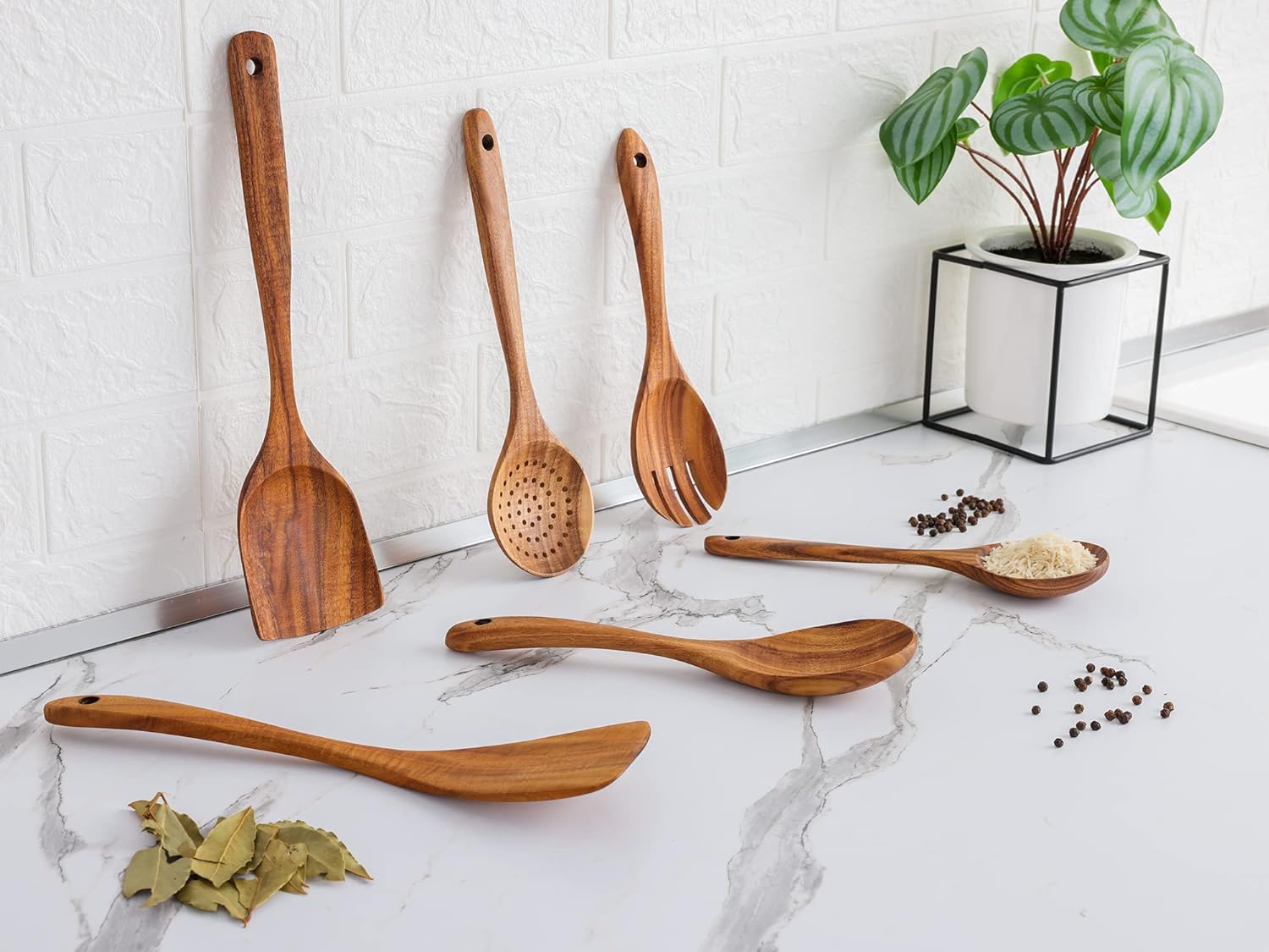 Wooden Kitchen Utensils Set – Curated Kitchenware