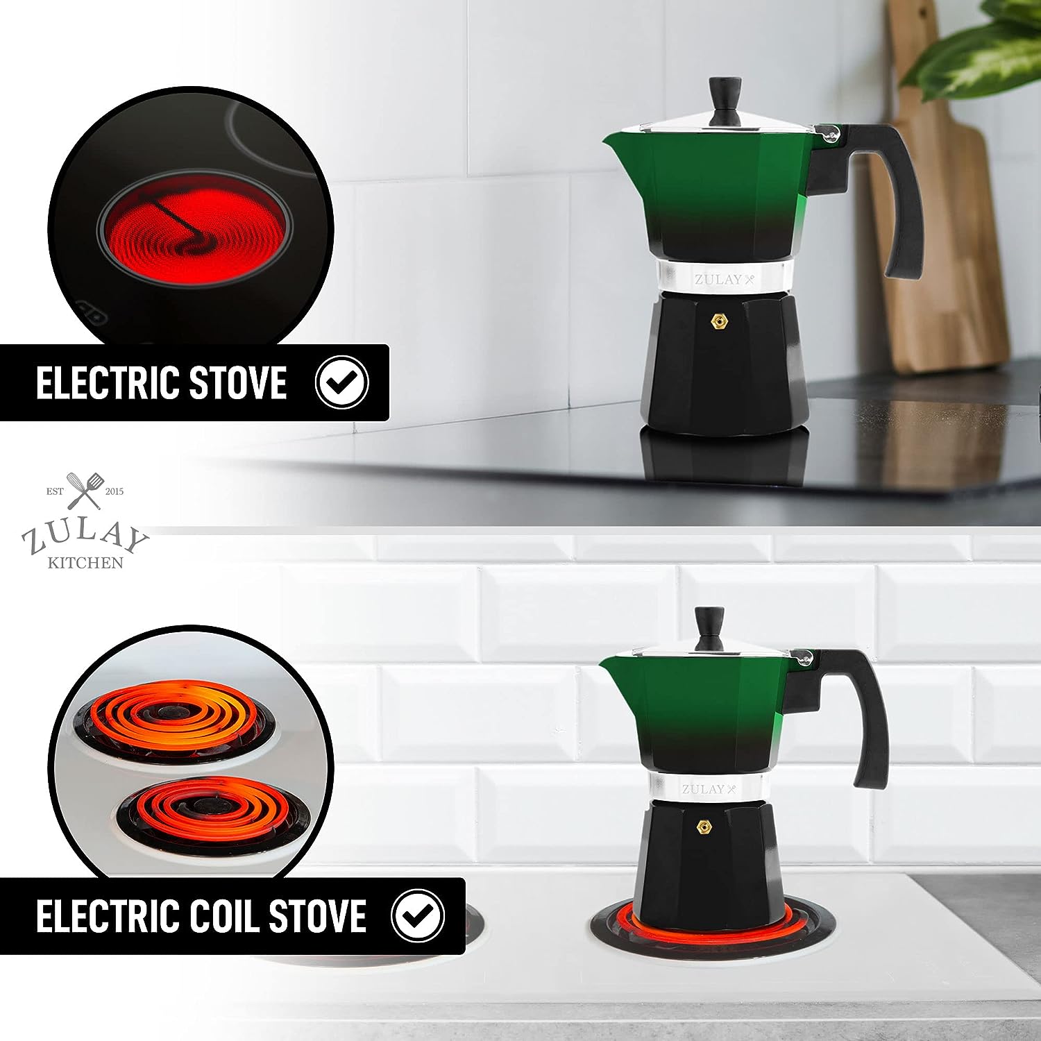 Stovetop Espresso Cup Moka Pot - 3 Cup