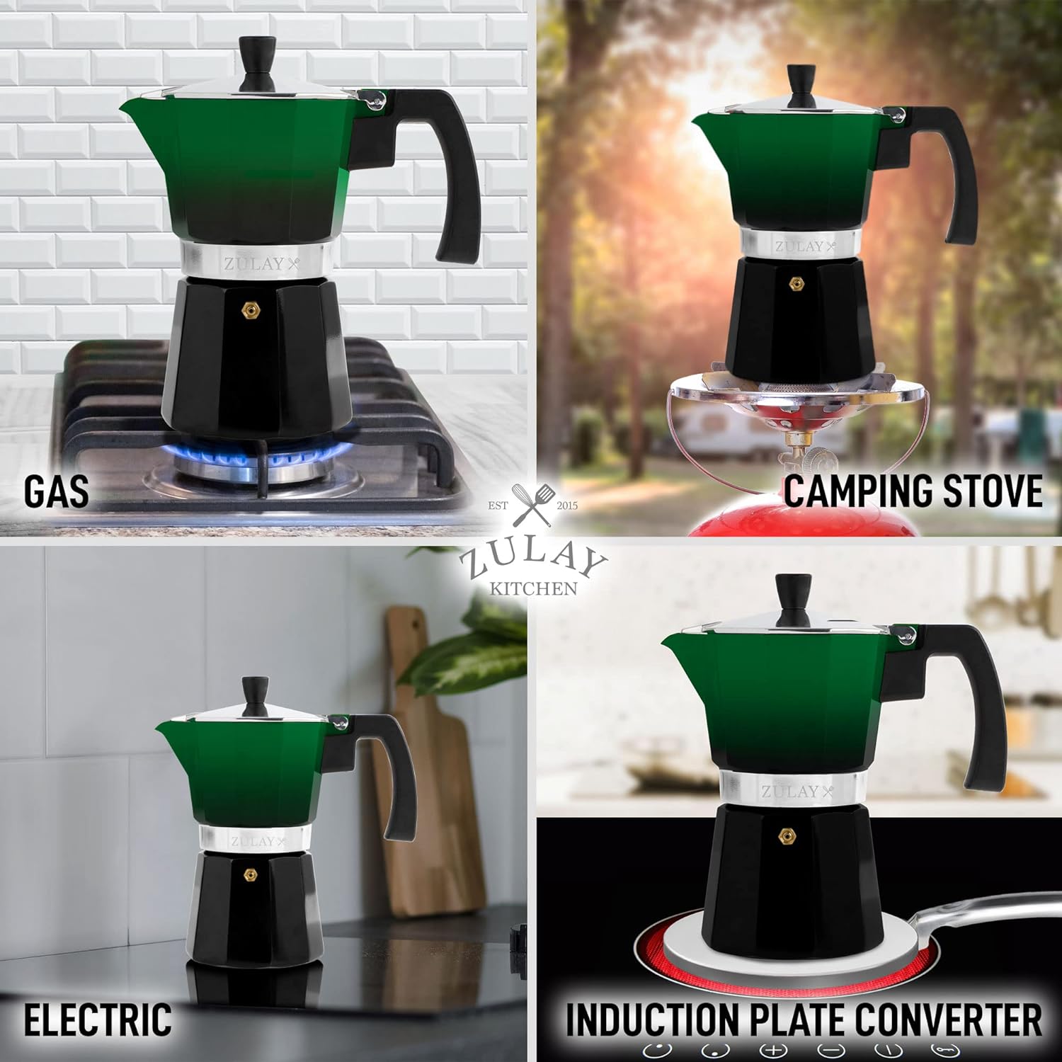 Stovetop Espresso Cup Moka Pot - 5.5 Cup
