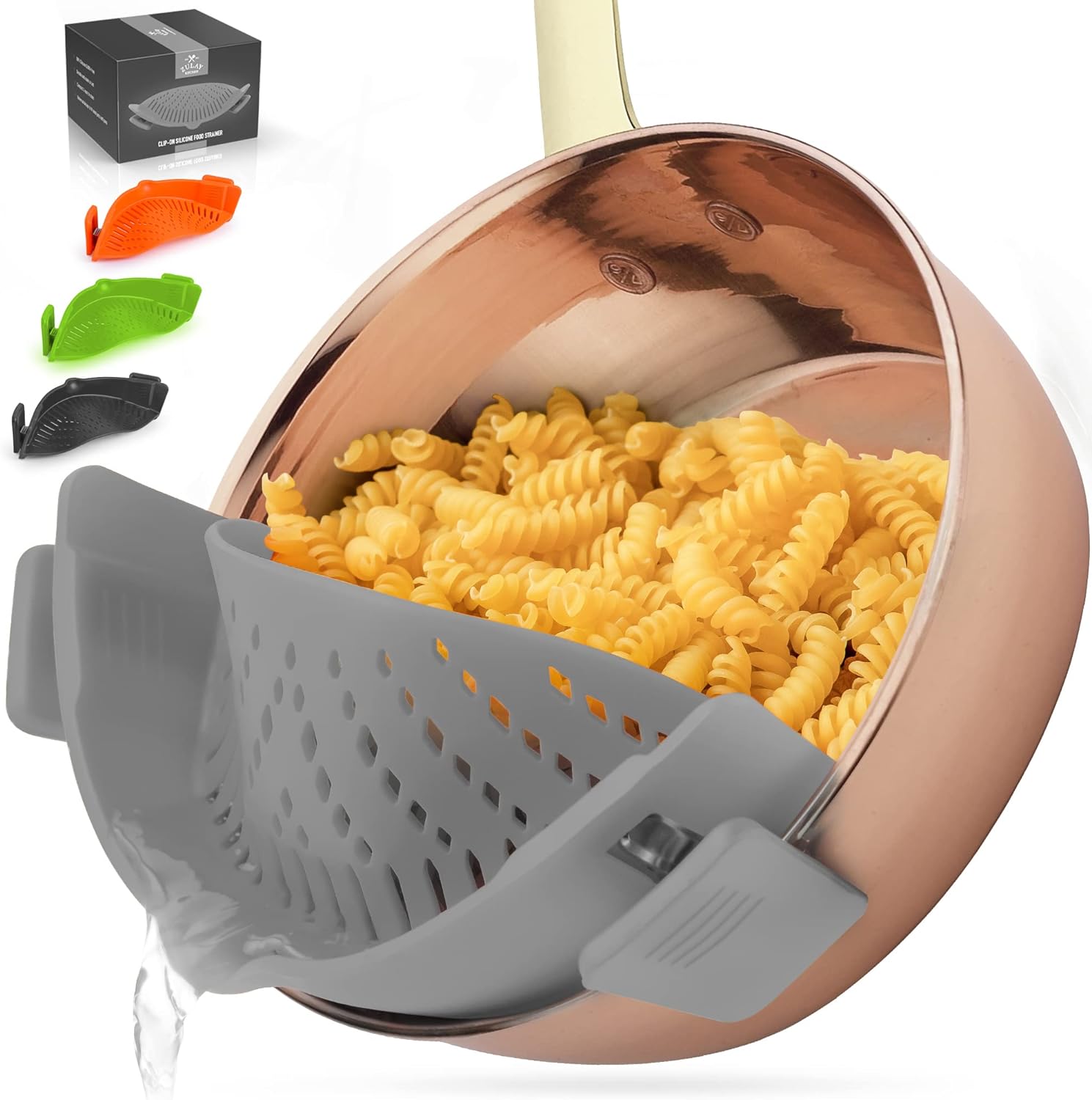 Dropship 1pc Silicone Pot Strainer And Pasta Strainer, Adjustable Silicone  Clip On Strainer For Pots, Pans, And Bowls, Kitchen Gadgets to Sell Online  at a Lower Price