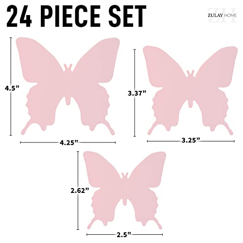 3D Butterfly Wall Decor - 24 Pieces