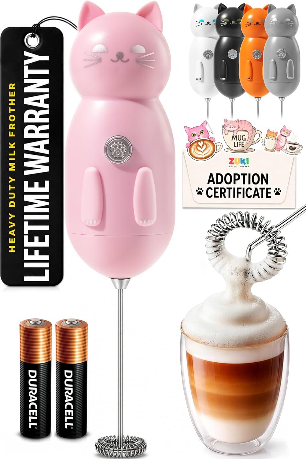 Cat-Shaped Frother Mixer
