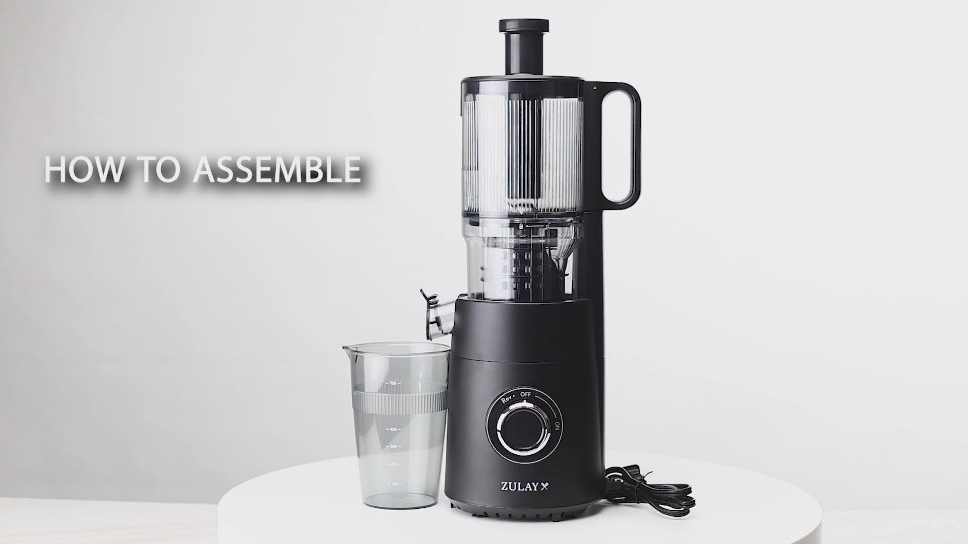 How to Assemble Wide Chute Cold Press Juicer by Zulay Kitchen