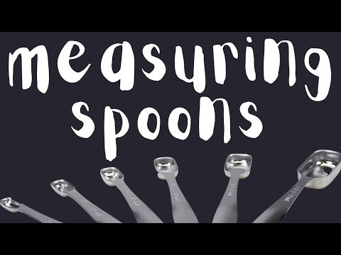 Premium Stainless Steel Measuring Spoons - Set of 6 – Vanilla Bean Kings