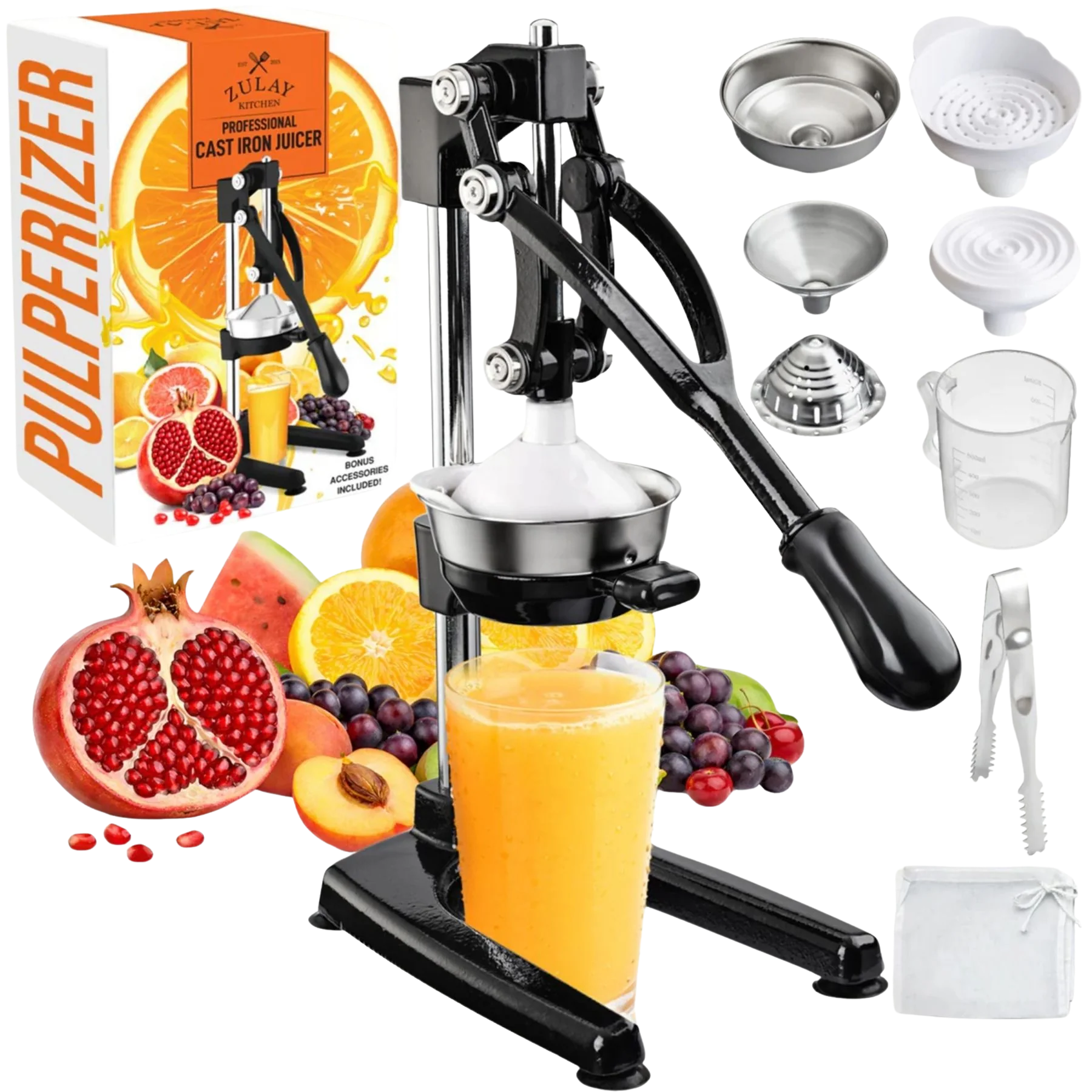 Pulperizer 9-in-1 Cast Iron Juicer
