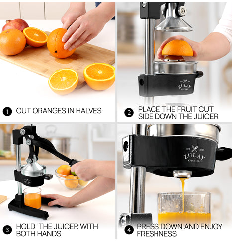 2. Fresh Juice In Seconds With Simple, Manual Pressure.