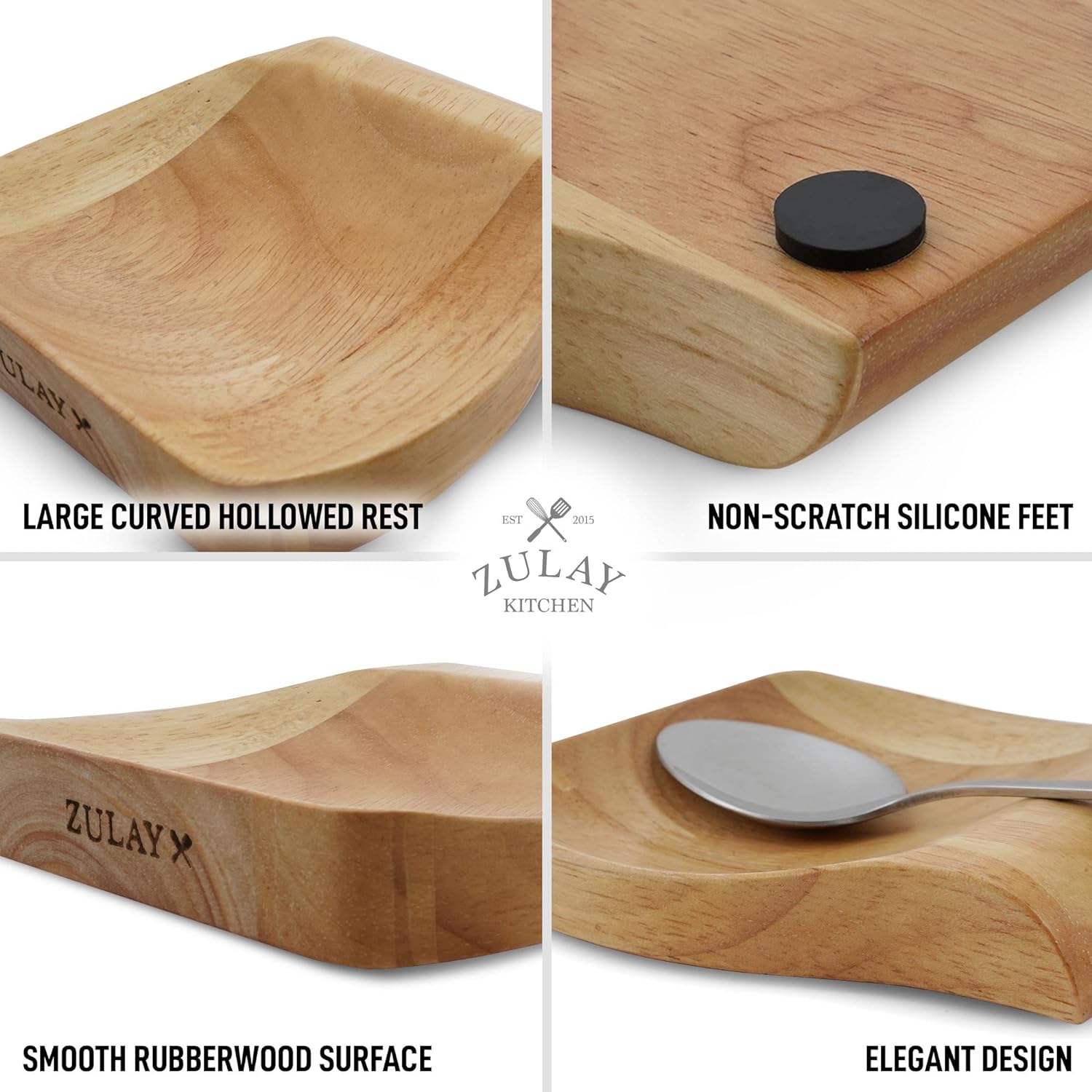 Wood Spoon Rest For Kitchen