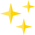 Yellow stars icon on a white background