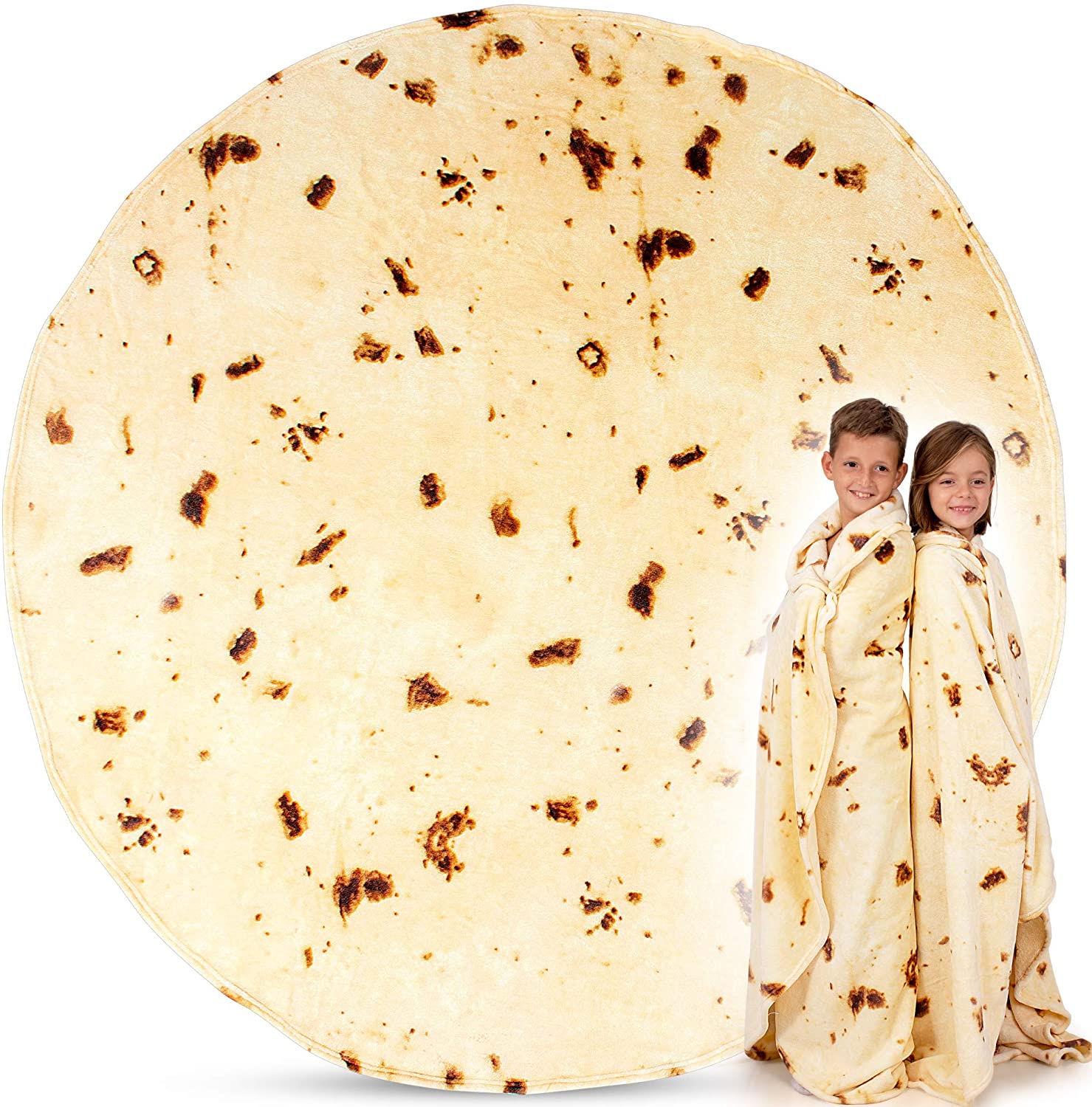 Simple Craft (60 Inch) Tortilla Giant Tortilla Blanket For Adults & Kids - Throw Blanket - For Indoors, Outdoors & More from Zulay Kitchen