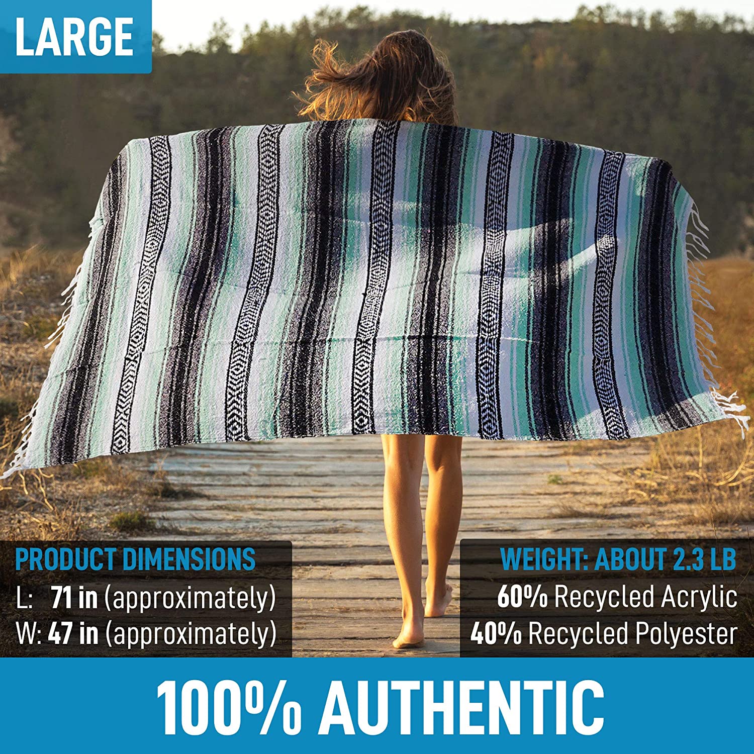 Hydration Nation Handcrafted Mexican Blanket - Zulay KitchenZulay Kitchen