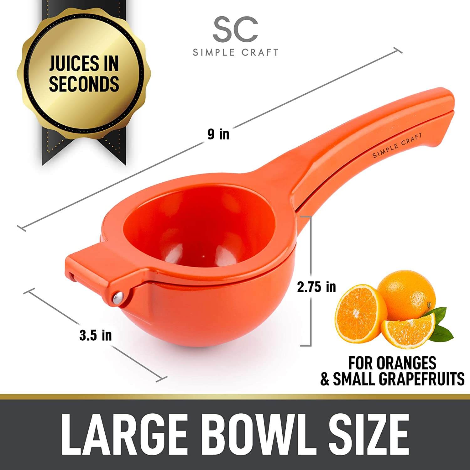 Simple Craft Lemon Squeezer - Single Bowl from Zulay Kitchen