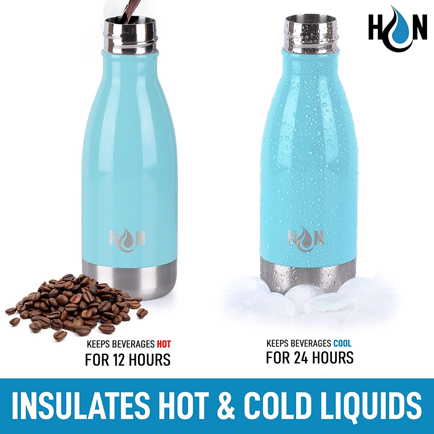 Hydration Nation Double Wall Insulated Water Bottle - Zulay KitchenZulay Kitchen