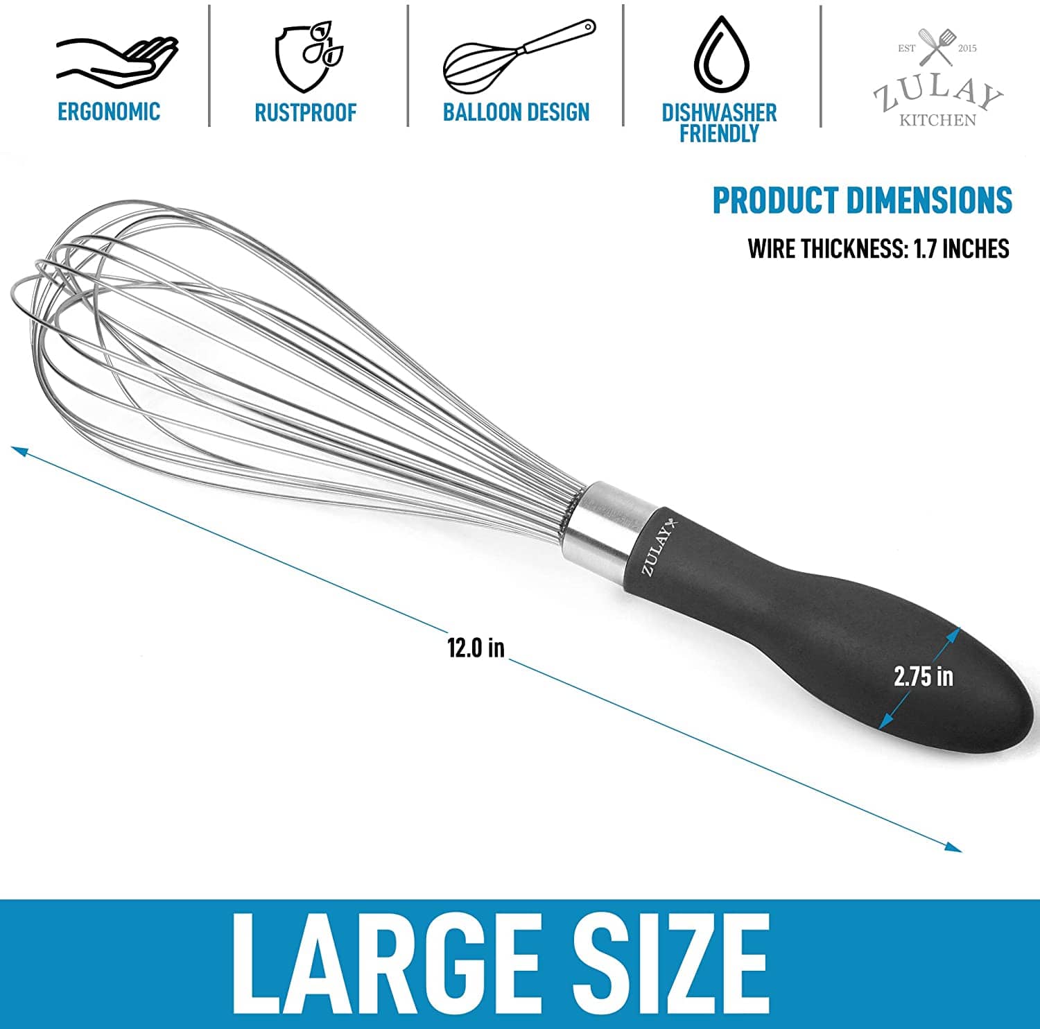  OXO Good Grips 11-Inch Silicone Balloon Whisk - Red