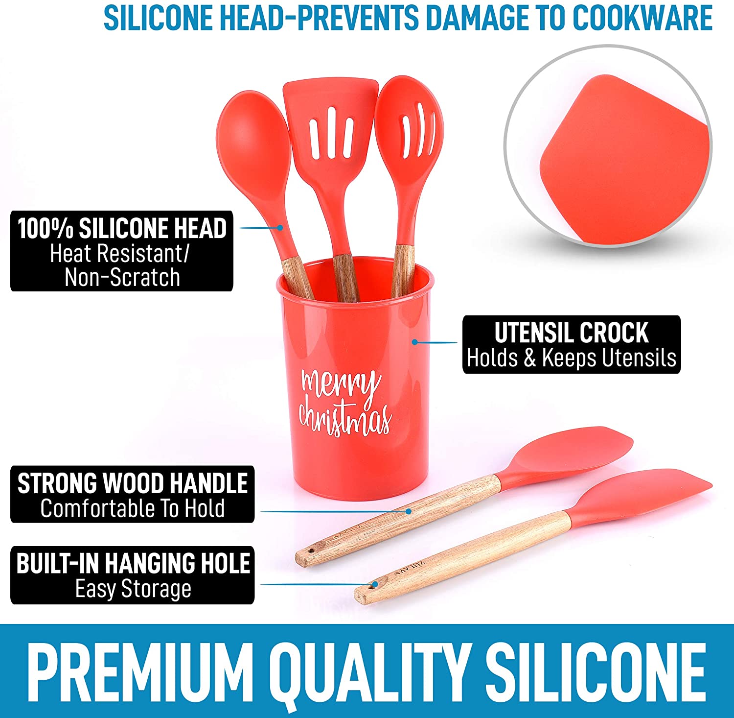 Zulay Kitchen Premium Silicone Spatula (12.5 inch) - Flexible & Heat  Resistant Rubber Spatula, 1 - Ralphs