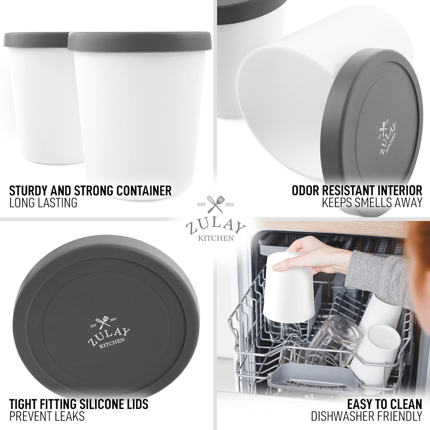 Multi-Purpose and Reusable Containers by Zulay Kitchen
