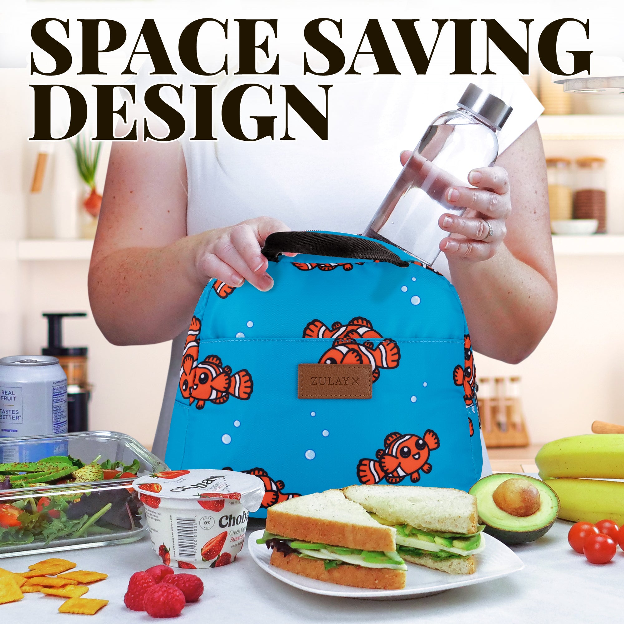 Spacious Storing Capacity Insulated Tote Lunch Bag by Zulay Kitchen