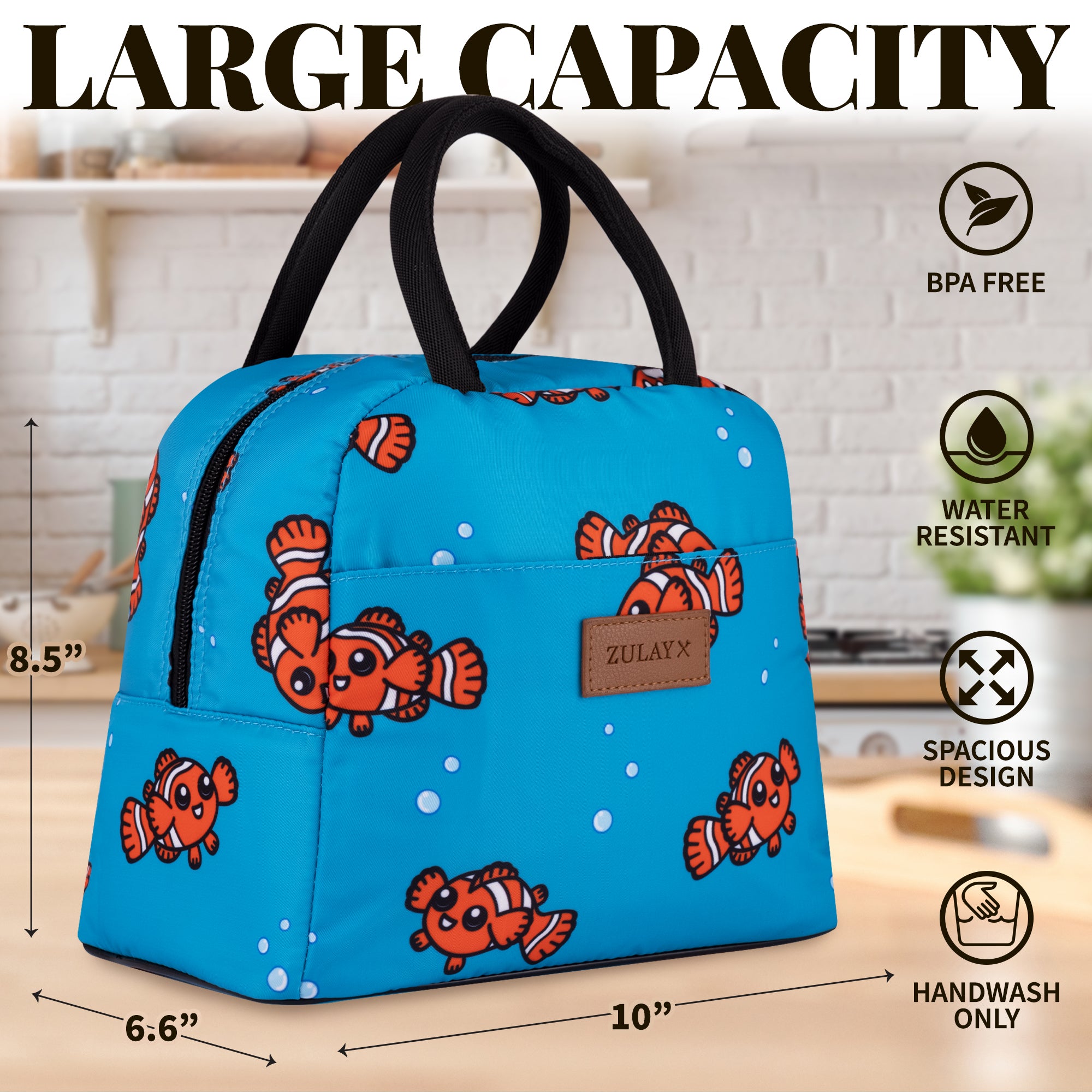 Durable Insulated Tote Lunch Bag by Zulay Kitchen