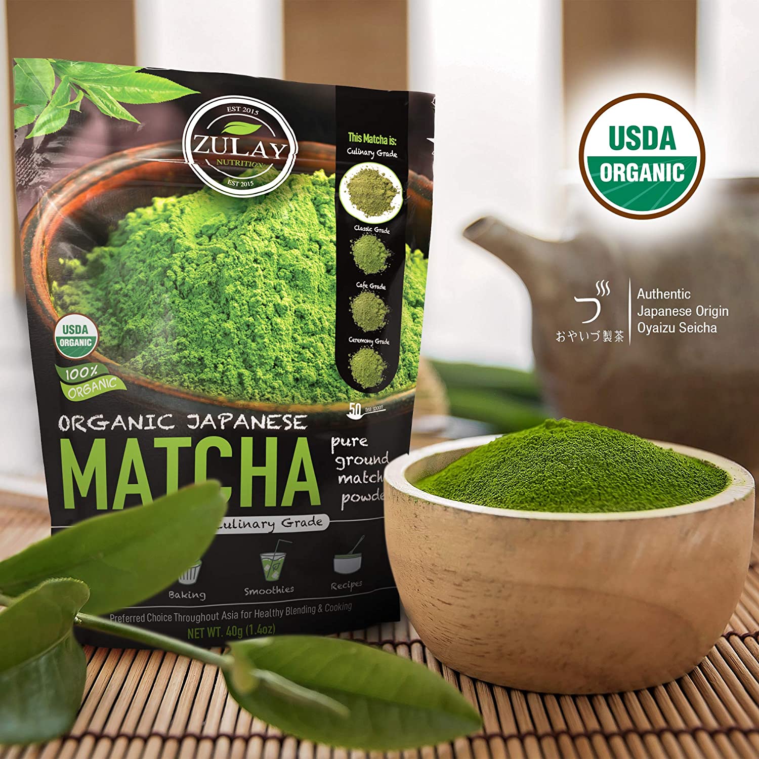 Matcha Green Tea Powder - Zulay KitchenZulay Kitchen