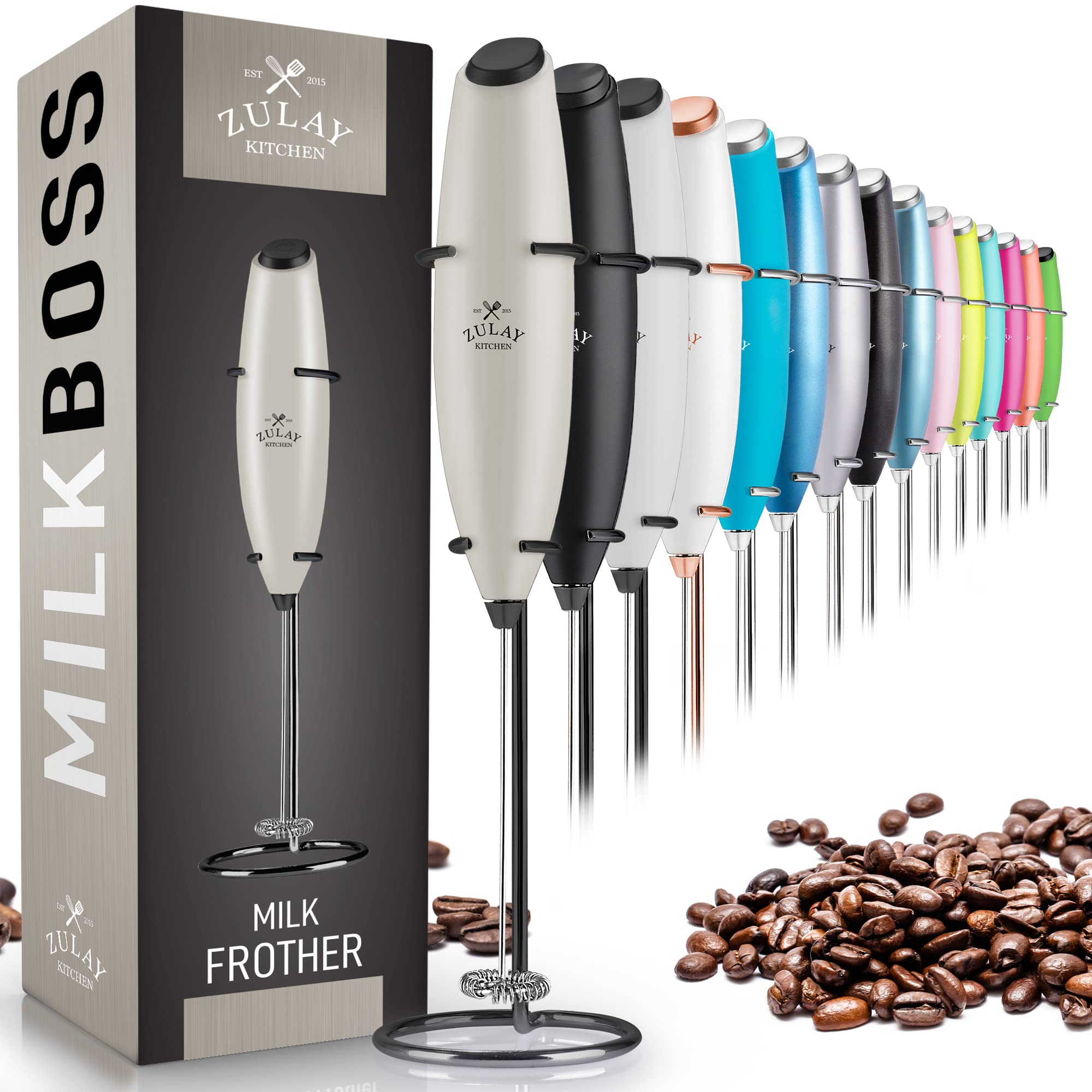 Zulay Kitchen Milk Boss Milk Frother (Without Stand) - Matte Black - 216  requests