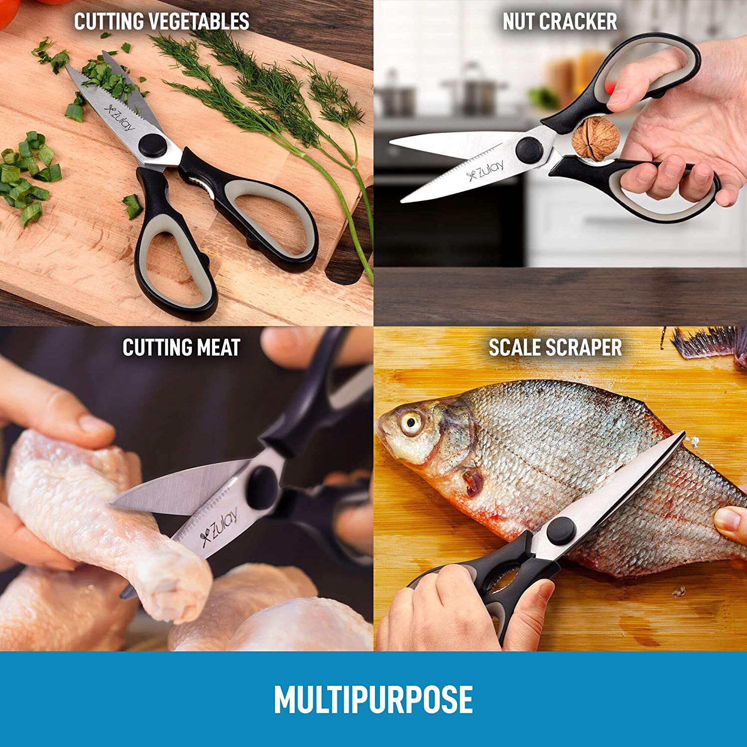 Multi-Purpose Kitchen Scissors - Zulay KitchenZulay Kitchen